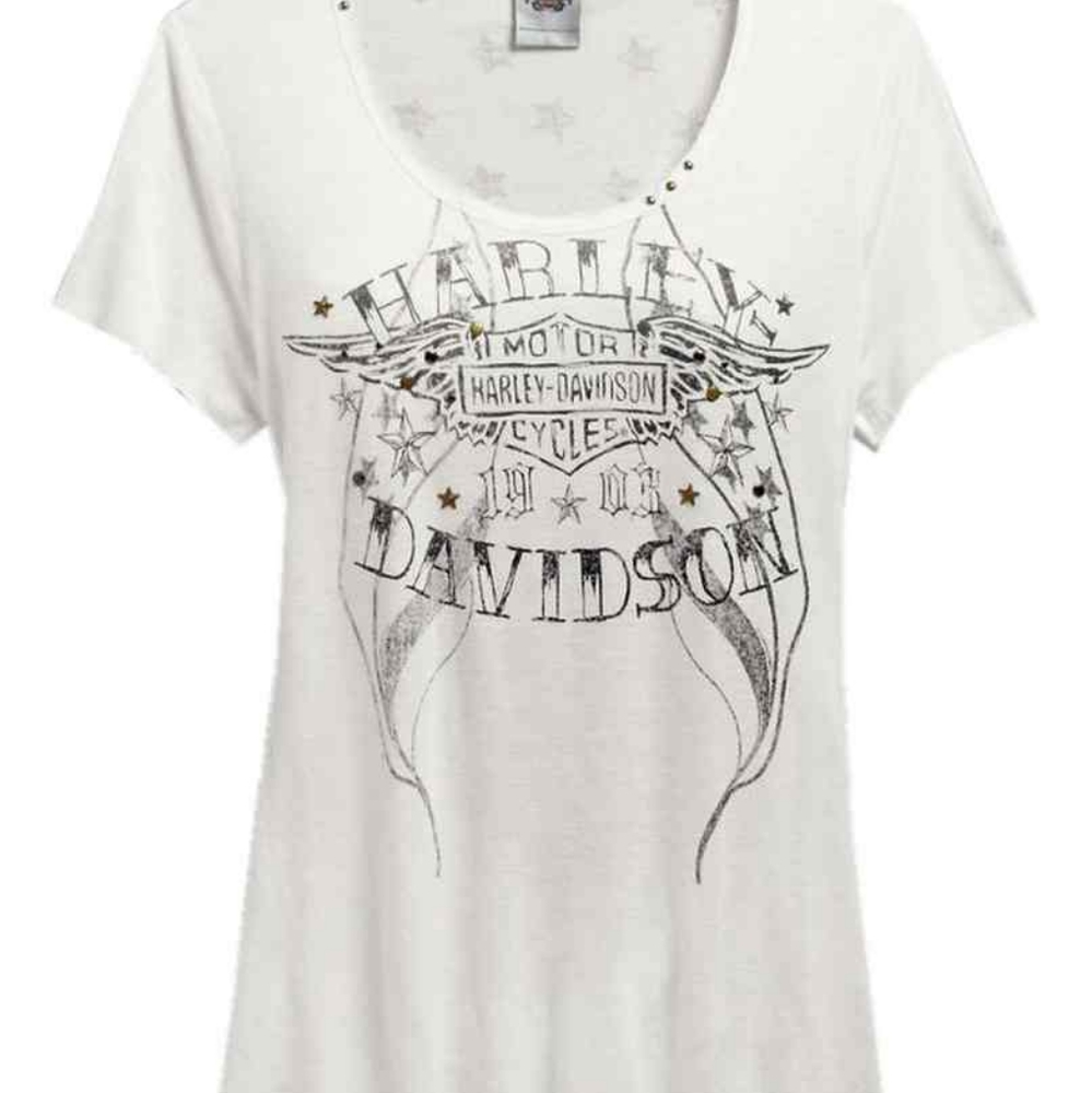 Harley-Davidson Tie Embellished tee